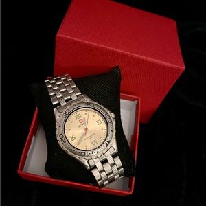 Men's Watch, Stunning Geneva Stainless Steel Quartz Analog Wrist Watch